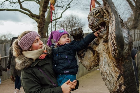 family visiting London Zoo