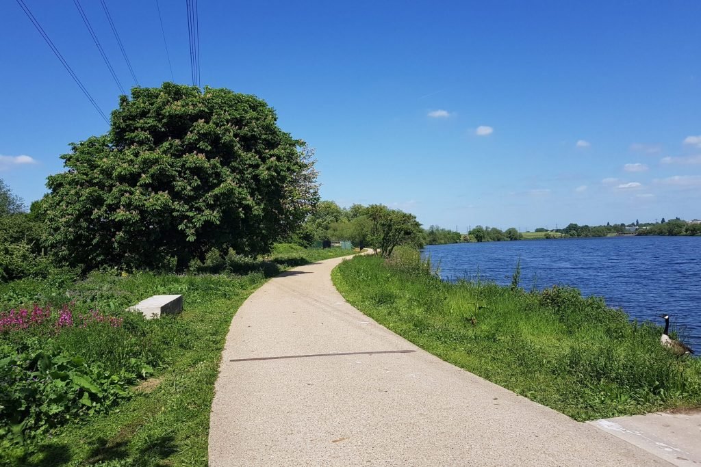 Walthamstow Wetlands cycle route 